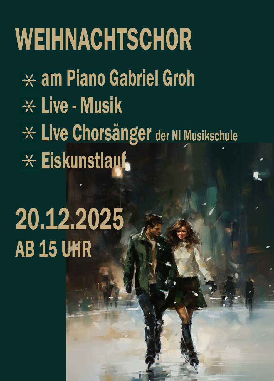 Weihnachtschor-Flyer Neu-Isenburg Live-Musik Chorgesang Event 20.12.2025 – Frankfurter Haus